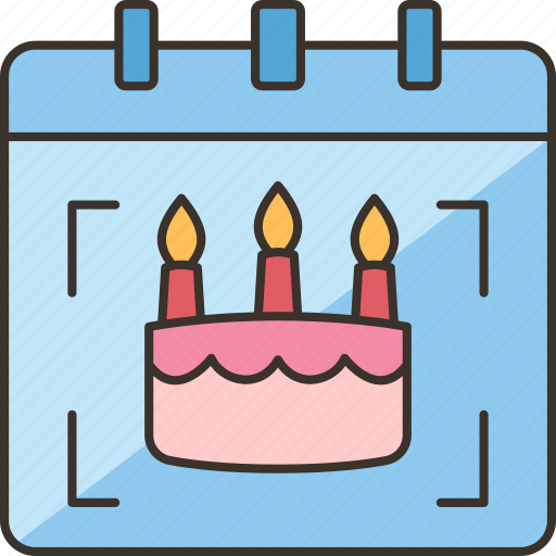 Calendar, birthday, date, celebrate, party icon - Download on Iconfinder