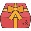 gift, box, birthday, present, anniversary