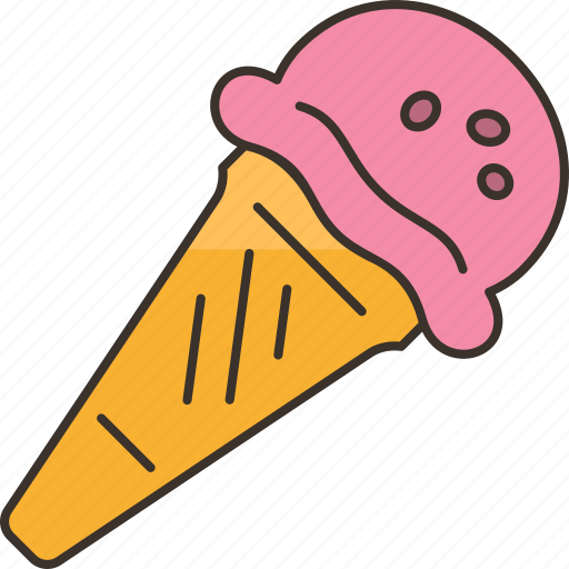 Ice, cream, cones, scoops, dessert icon - Download on Iconfinder