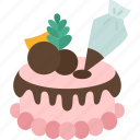 cake, icing, decoration, baked, birthday