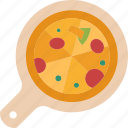 pizza, food, snack, eating, tasty