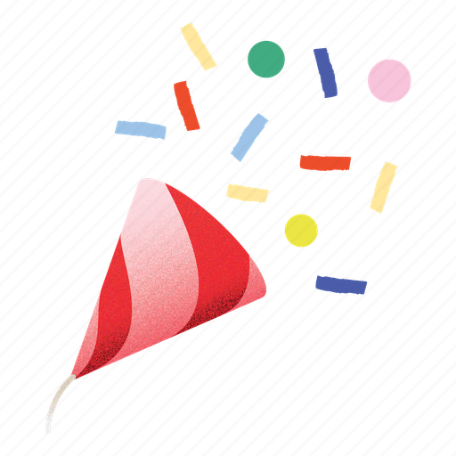 Party popper, party, popper, celebration, birthday, surprise, confetti icon - Download on Iconfinder