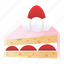 birthday, cake, shortcake, strawberry, sliced cake, bakery, dessert 