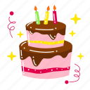 birthday cake, cake, bakery, birthday party, decoration, birthday, party, celebration, cute sticker