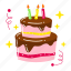 birthday cake, cake, bakery, birthday party, decoration, birthday, party, celebration, cute sticker 