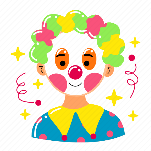 Clown, joker, jester, birthday party, decoration, birthday, party icon - Download on Iconfinder