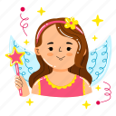 fairy, angel, magic, birthday party, decoration, birthday, party, celebration, cute sticker