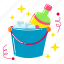 ice bucket, alcohol, drink, birthday party, decoration, birthday, party, celebration, cute sticker 