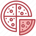 pizza, slice, italian, food, dough, piece