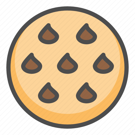 Biscuit, chocolate chip, chocolate chip cookie, cookie, cracker icon - Download on Iconfinder