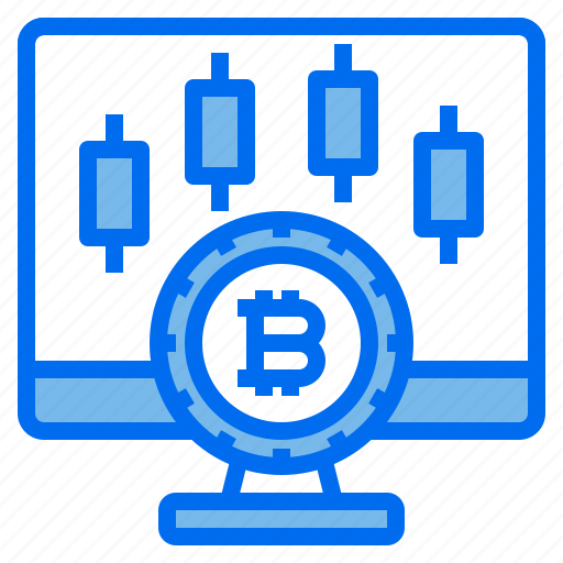 Chart, bitcoin, monitor, market, computer icon - Download on Iconfinder