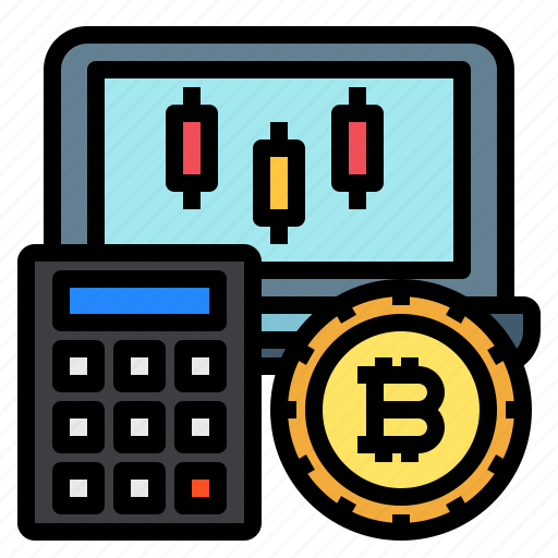 Bitcoin, calculator, chart, accounting, finance icon - Download on Iconfinder