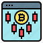 chart, bitcoin, website, market, online 
