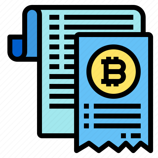 Document, invoice, bitcoin, cryptocurrency icon - Download on Iconfinder