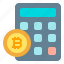 cryptocurrency, digital, money, bitcoin, calculator 