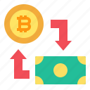 currency, exchange, bitcoin, business
