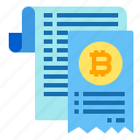 document, invoice, bitcoin, cryptocurrency