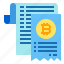 document, invoice, bitcoin, cryptocurrency 