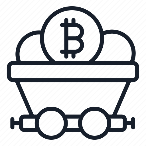 Bitcoin cart, bitcoin mining, bitcoin, money, mine icon - Download on Iconfinder