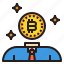bitcoin, business, currency, man, money 