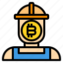 bitcoin, business, currency, diger, man, money