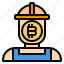 bitcoin, business, currency, diger, man, money 