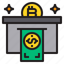 bitcoin, business, currency, money, withdraw