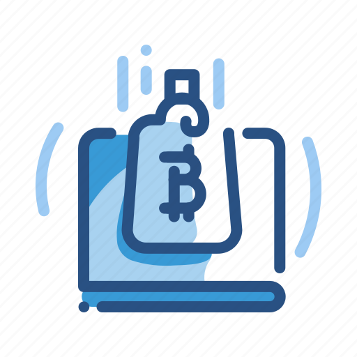 Bitcoin, laptop, online, payment icon - Download on Iconfinder
