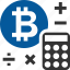 bitcoin, calculator, coin, cryptocurrency 