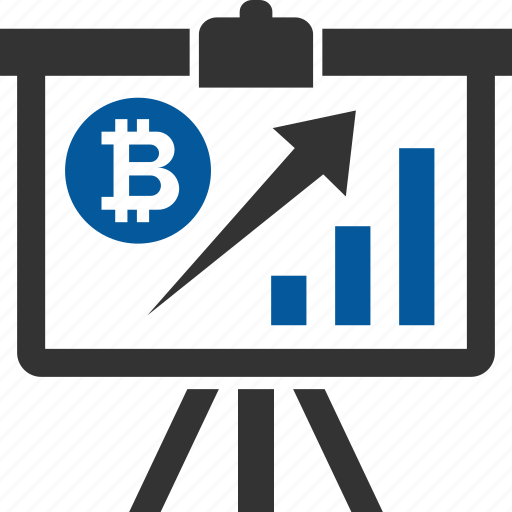 Cryptrographic, going, up, bitcoin, coin, cryptocurrency icon - Download on Iconfinder