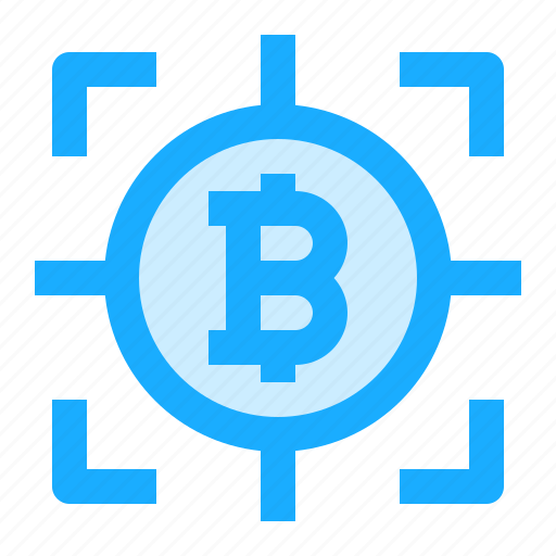 Bitcoin, cryptocurrency, target, bullseye, goal icon - Download on Iconfinder