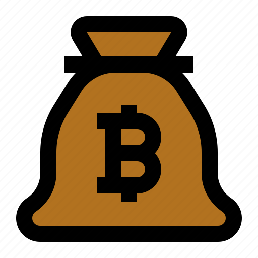 Bitcoin, cryptocurrency, bag, prize, cash icon - Download on Iconfinder