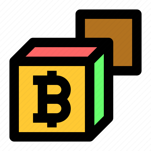 Bitcoin, cryptocurrency, block, blockchain, database icon - Download on Iconfinder