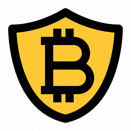 Bitcoin, cryptocurrency, protection, security, shield icon - Download on Iconfinder