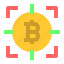 bitcoin, cryptocurrency, target, bullseye, goal 