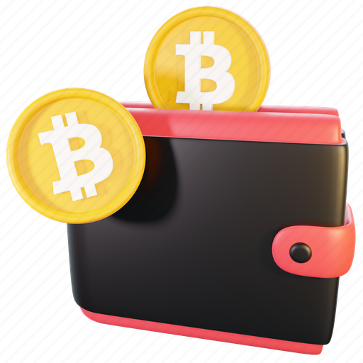 Bitcoin, wallet, payment, digital, cryptocurrency 3D illustration - Download on Iconfinder