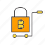 bitcoin, buy, digital currency, shopping, shopping bag, shopping cart, trolley 