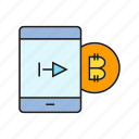 bitcoin, cryptocurrency, electronic money, finance, payment, smart phone, transaction