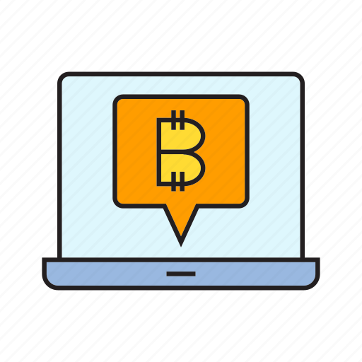 Alert, bitcoin, computer, cryptocurrency, digital currency, electronic money, laptop icon - Download on Iconfinder