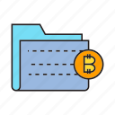 bitcoin, coin, cryptocurrency, data, file, folder, transaction