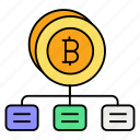bitcoin, network, laptop, cash, coin