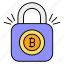 bitcoin, lock, safe, payment, secure, padlock 