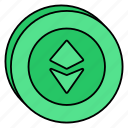 ethereum, coin, money, chain, currency