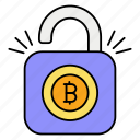 unsecure, bitcoin, unlock, security, open