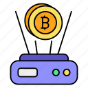 bitcoin, hologram, money, technology, business