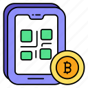 bitcoin, qr, sign, currency, scan