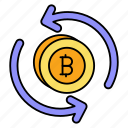 bitcoin, exchange, coin, cash, money, return