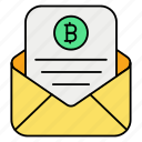 crypto, mail, money, envelope, coin