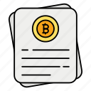 bitcoin, file, documents, certificate, agreement