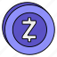 z coin, money, crypto, currency, coin 